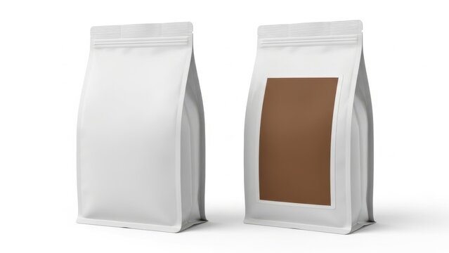 Minimalist coffee packaging showcasing simple and elegant design for premium ground coffee bags