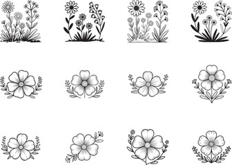 SVG Spring Floral Frame