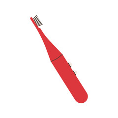 Colorful, different types of toothbrush illustrations for dental hygiene and oral care