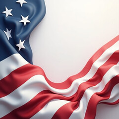Celebrating presidents day with patriotic american flags Background