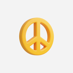 3d Realistic Peace vector illustration