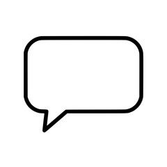 Naklejka premium Simple Talk Bubble Design