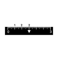Simple Black Scale Ruler