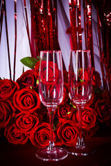 Beautiful symbols of Valentine's Day and love