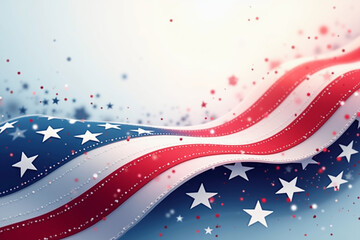 Celebrating presidents day with patriotic american flags Background