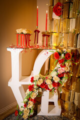 Beautiful symbols of Valentine's Day and love