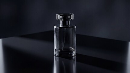 Dark Glass Perfume Bottle Luxury Still Life