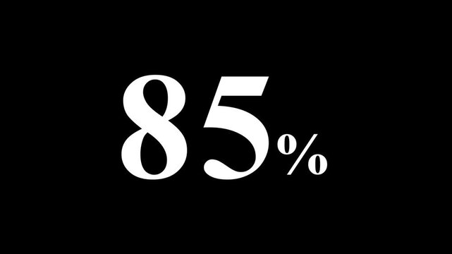 abstract 85 percent animation on black background.