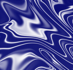 Dark Liquid Psychedelic Waves with Neon Green and Orange Glow