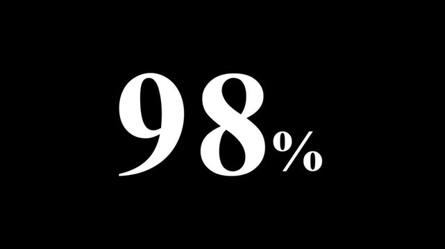 abstract 98 percent animation on black background.