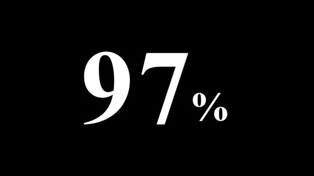 abstract 87 percent animation on black background.