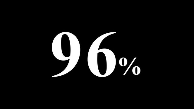 abstract 96 percent animation on black background.
