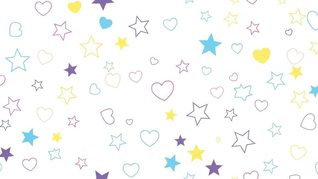 Star heart shapes