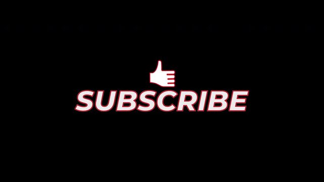 animated subscribe sticker with a like hand icon titles for videos 4K 