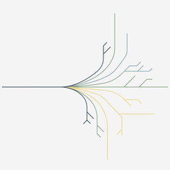 Abstract branching lines representing growth and complexity.