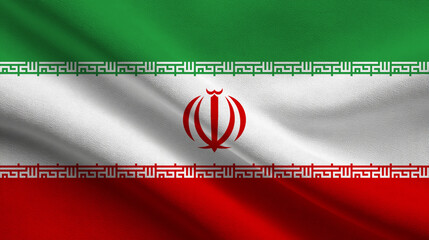 Fototapeta premium Flag of Iran representing cultural pride and national identity with vibrant colors and symbolism