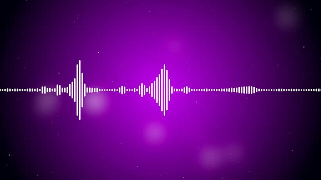 Sound wave rhythm background, technology concept, Sound waves Music equalizer on dark blue background. Waveform pattern for music player, voice message, Motion graphics of music bar concept