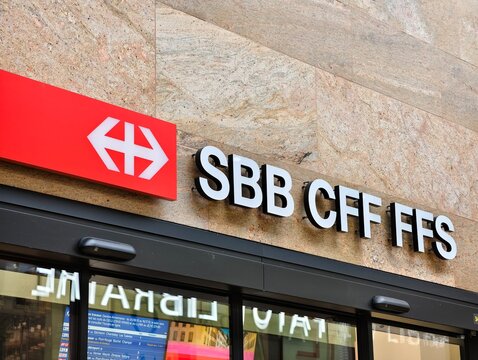 Geneva, Switzerland-Oct.3rd 2025: SBB CFF FFS company brand logo