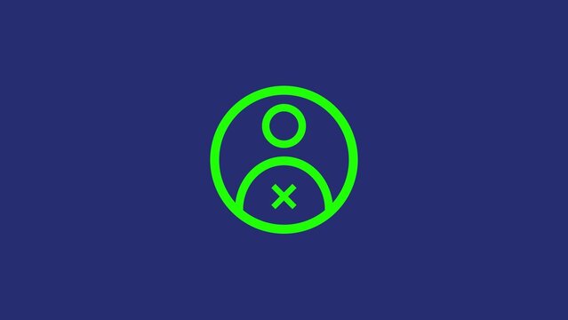 Green humanoid icon with cross symbol on a blue background