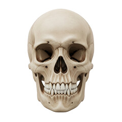 Obraz premium Detailed human skull with visible teeth