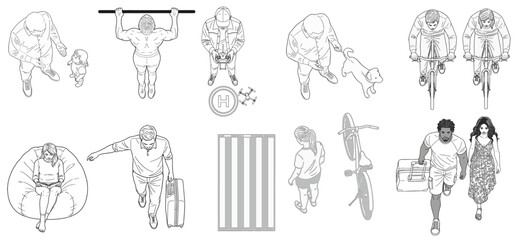 People in Various Activities