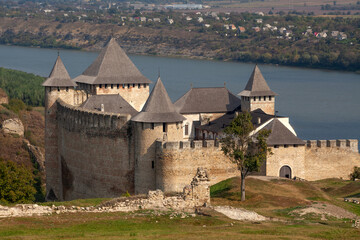 The Khotyn Fort is one of the most significant monuments of the middle-century defense architecture of Ukraine, built on the high birch of the Dniester near the Chernivets region. F