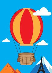 Hot air balloon trip