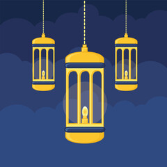 lantern. arabian lantern lamp illustration vector cartoon. arabic lam