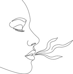 Woman exhaling smoke from her mouth