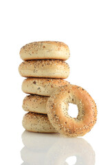 pile of everything seasoned bagels