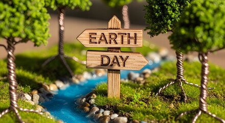 Obraz premium Celebrate earth day with nature and sustainability in mind