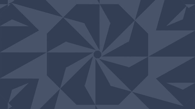 Abstract Geometric Shapes and Patterns in Dark Blue Tones.