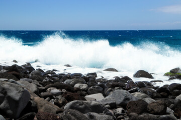 Madera wybrzeże Oceanu Atlantyckiego skaliste plaże