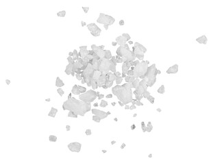 Sea salt, isolated on transparent background	
