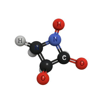 Atomic structure of an amino acid molecule