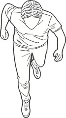 Running Man Sketch