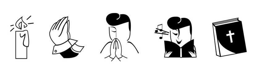 Obraz premium Prayer. Christian.