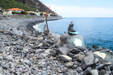 Madera wybrzeże Oceanu Atlantyckiego skaliste plaże