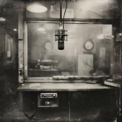 Vintage Recording Studio Microphone