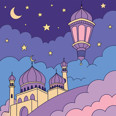 3d-cartoon-ramadan-night--floating-lanterns