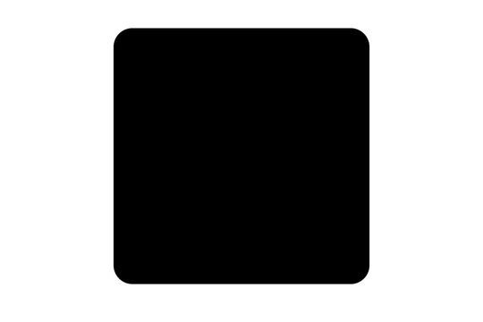 Square with rounded corners