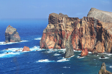 Obraz premium Windy day on the ocean island of Madeira