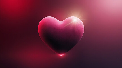 Dramatic Velvet Heart Bright Starburst Romantic Glow