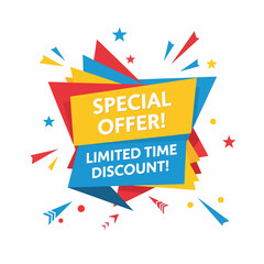 Special Discount Graphic With Attention-Grabbing Typography