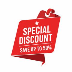 Promotional Offer Banner With Modern Flat Design