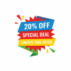 Save Now Discount Badge for Product Advertising