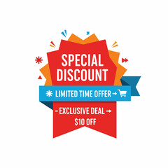 Sale and special price sticker and button for promotion tag.
