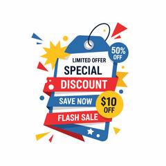 Special discount editable text effect