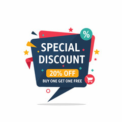 Special discount editable text effect