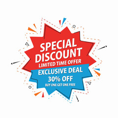 Abstract sale promotion, 50% Sale Special Offer